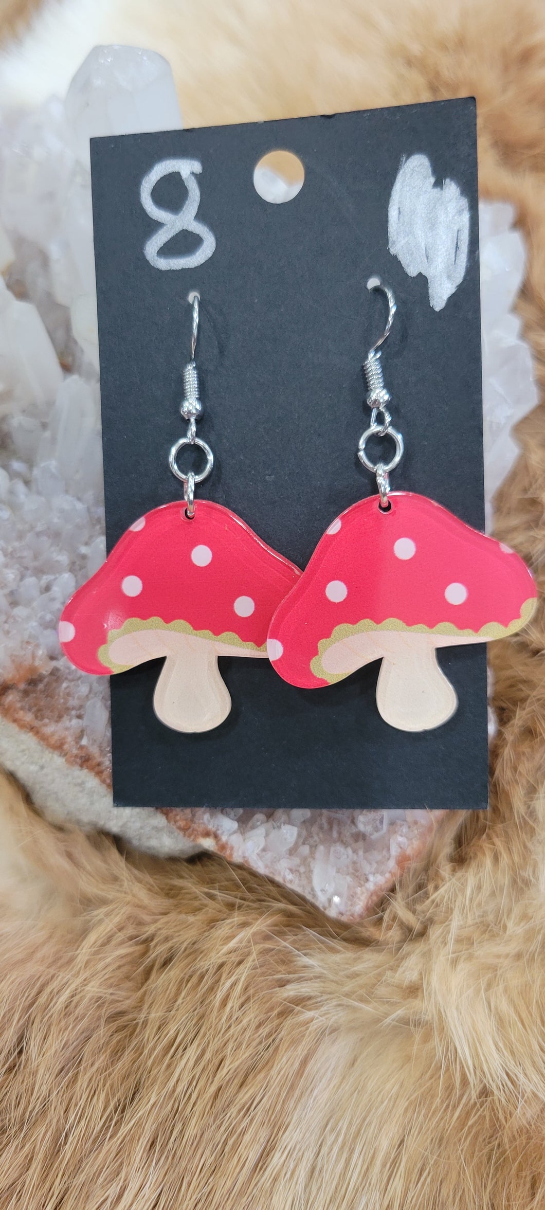 Mushroom fashion earrings