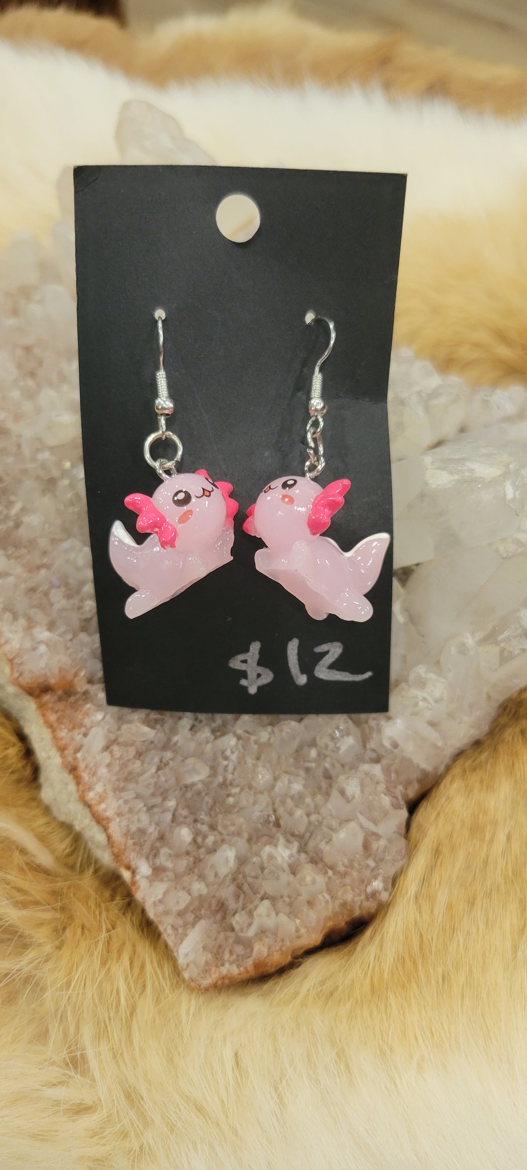 Axolotl fashion earrings