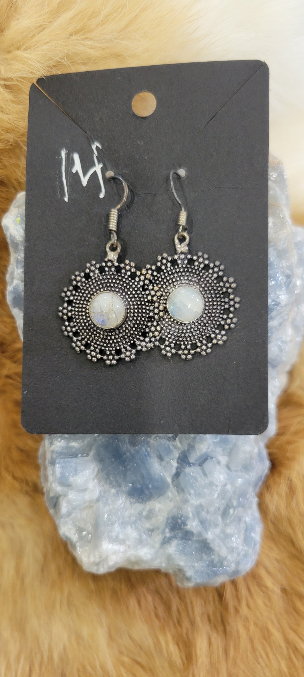 Moonstone fashion earrings