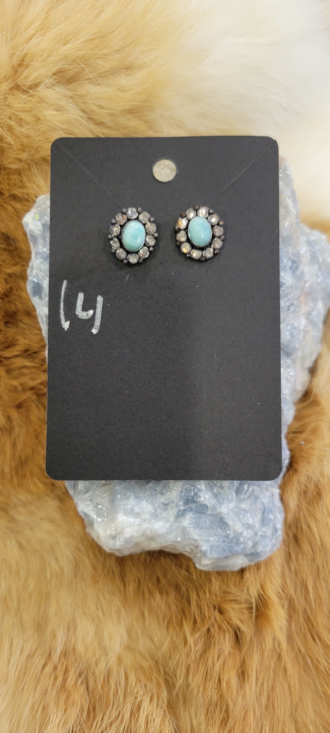 Larimar Fashion stud earrings