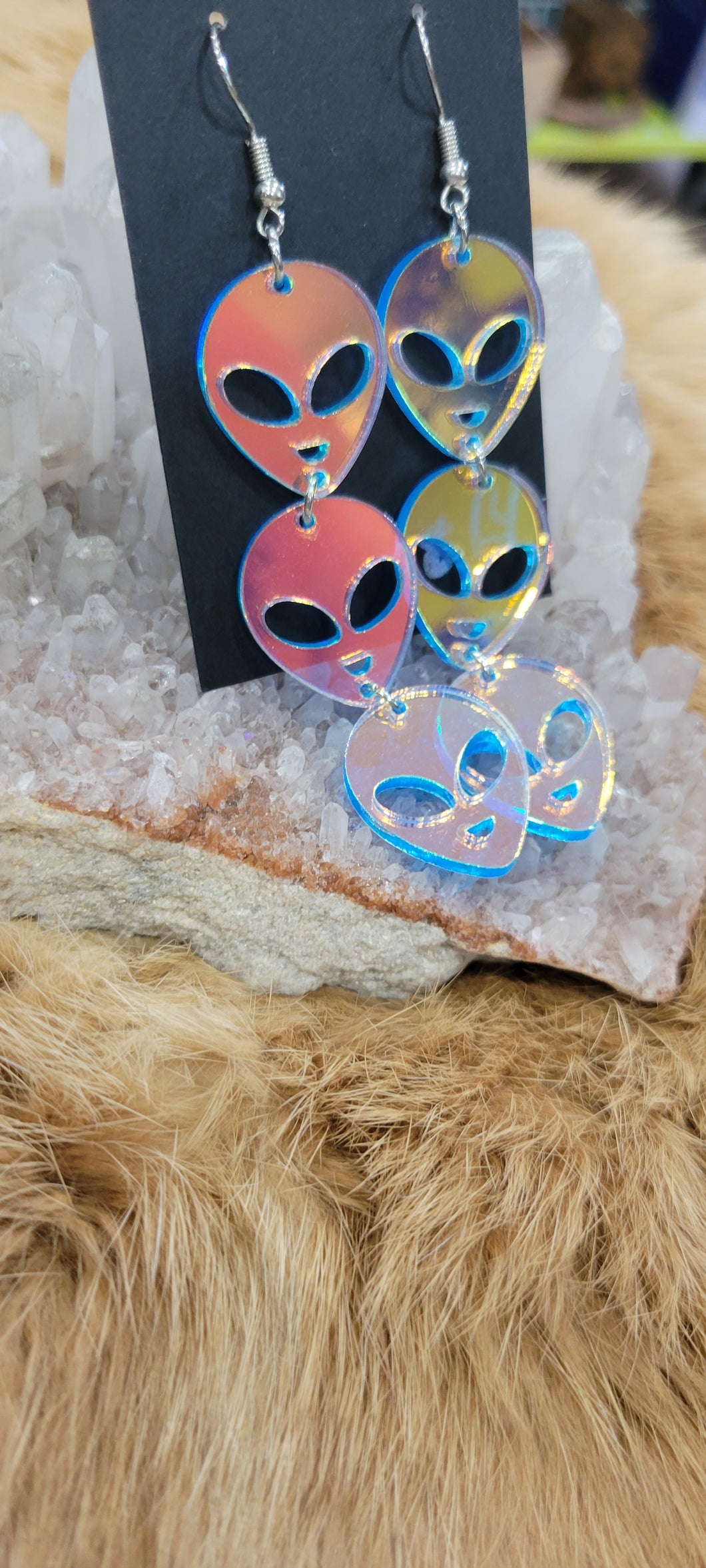 Alien fashion earrings