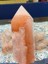 Load image into Gallery viewer, Orange calcite tower
