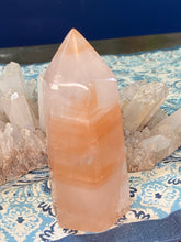 Load image into Gallery viewer, Orange calcite tower
