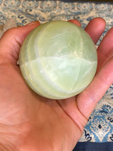 Load image into Gallery viewer, Pistachio calcite sphere
