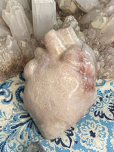 Load image into Gallery viewer, Pink opal large anatomical heart
