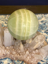 Load image into Gallery viewer, Pistachio calcite sphere
