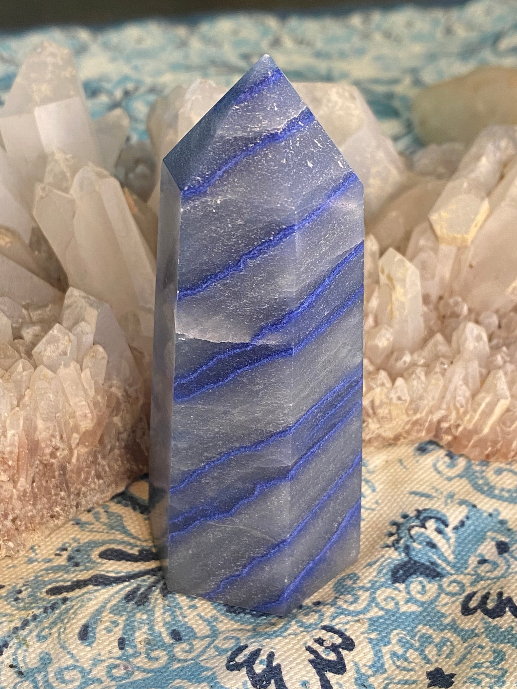 Blue aventurine tower