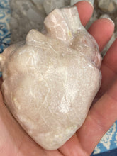 Load image into Gallery viewer, Pink opal large anatomical heart
